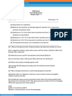 CBSE 12 Chemistry SamplePaper