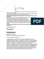 Lab Report 1 The Simple Pendulum