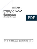 Digital Reverberator: Operation Manual Manuel D'instructions Bedienungsanleitung Manual de Operación