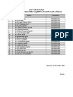 Daftar Penguji Simulasi Pelatihan Penguji Osce Nasional FK Unizar