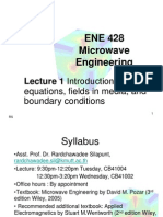 Lecture1 06 - 07 - 10 David Pozar Microwave Eng