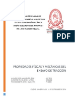 Propiedades Fisicas y Mecanicas Del Ensayo de Traccion