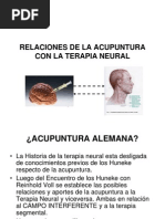 Relaciones de La Acupuntura Con La Terapia Neural