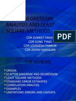 Linear Regression Analysis and Least Square Methods