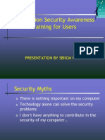 Information Security Awareness Training For Users: Presentation by Sbiicm Hyd