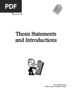 Thesis Statements and Introductions July08 - 000 PDF