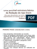 Uma Possível Estrutura Básica Da Redação Enem