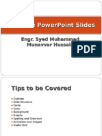 Tips For Power Point Presentations