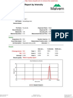 Size Distribution Report by Intensity: Sample Details