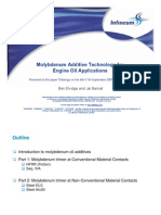 Molybdenum Additive Technology For Engine Oil Applications - Japan Tribology 2009