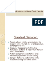 Performance Evaluation of Mutual Fund/ Portfolio