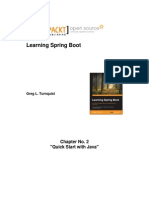 Learning Spring Boot: Chapter No. 2 "Quick Start With Java"