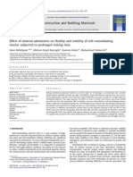 Effect of Mineral Admixtures On Fluidity and Stability of Self-Consolidating