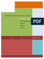 Chemistry Investigatory Project: M.B.S Public School