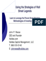 Reese - Invest Using The Strategies of Wall Street Legends