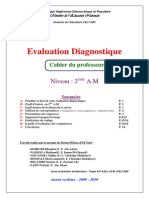 Evaluation Diagnostique 2eme A M Cahier Du Prof