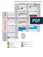 Semester Academic Calendar For 1st and 2nd Semester 2014 2015 and Start of 1st Semester 2015 2016