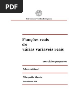 Funções Varias Variaveis Exercicios PDF