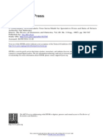 Conditionally Heteroskedastic Time Series Model For Speculative Prices and Rates of Return