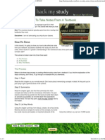 How To Take Notes From A Textbook - HACK MY STUDY