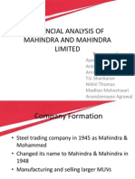 Mahindra and Mahindra LTD Financial Analysis