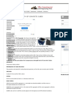 Compressive Strength of Concrete Cubes