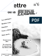 La Lettre de La FFJDR n.6 (Nouvelle Formule) - Juillet 2001