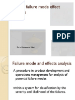 Design Failure Mode Effect Analysis FMEA