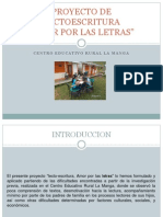 Diapositivas Proyecto Lectoescritura