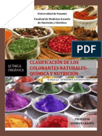 Clasificación de Los Colorantes - Naturales