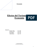 Efectos Del Turismo en La Economia