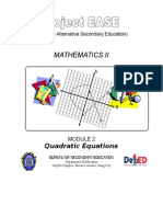 Module 2 - Quadratic Equations