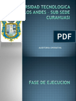 Fase de Ejecucion (Auditoria Operativa)