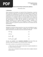 Las Ecuaciones de Maxwell Bajo Transformaciones Galileanas