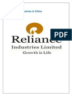 Reliance Industries in China