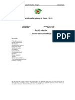 Specification For Cathodic Protection Design