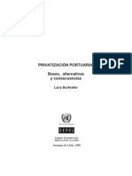 Larry Burkhalter - Privatización Portuaria. Bases, Alternativas y Consecuencias