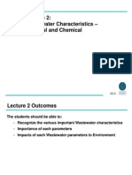 Wastewater Characteristics Physical Chemical