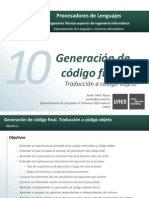 neracionDeCodigoFinal traduccionACodigoObjeto