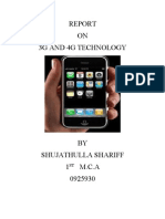 Report On 3g and 4g Technology