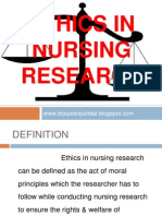 Ethics in Nursing Research