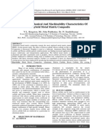 A Study On Mechanical and Machinability Characteristics of Hybrid Metal Matrix Composite