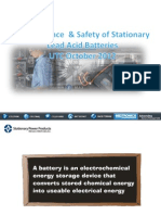 Maintenance and Safety of Stationary Lead Acid Batteries