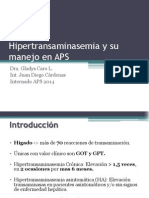 Hipertransaminasemia y Su Manejo en APS JD