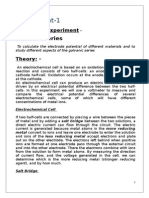 Final Report - Electrochemistry Lab, JU