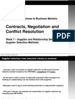 Contracts, Negotiation and Conflict Resolution: Managing in Business To Business Markets