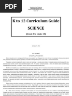 K-12 Curriculum Guidelines For SCIENCE