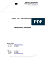 Theatre Technical Specifications Darebin Arts and Entertainment Centre