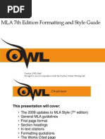 Purdue Owl Mla Formatting and Style