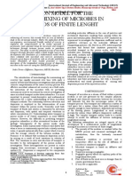 The Diffusion Model For The Longitudinal Mixing of Microbes in Reservoir Beds of Finite Lenght